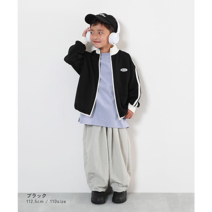 【未使用】katespede ジップアップジャケット　キッズ　女の子　160cm devirock アウター ジャケット 【セットアップ可能】サイド