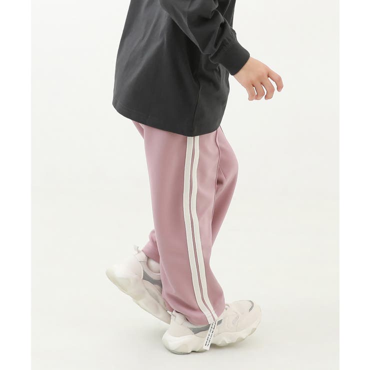 ダスティピンク | セットアップ可能 サイドライン ワイドパンツ | devirock