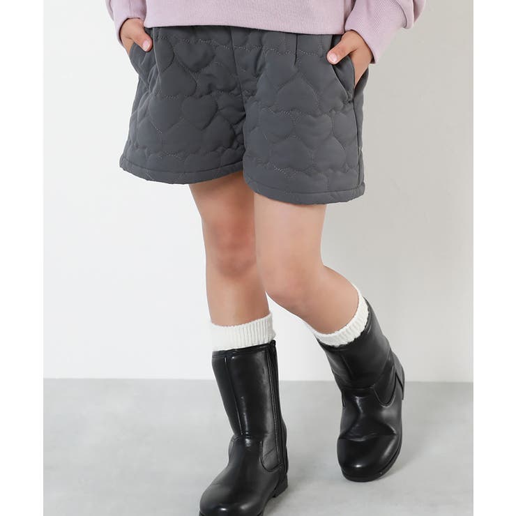 liten リテン　キルティングショートパンツ ハートキルティング ショートパンツ 子供服[品番：VR000010208
