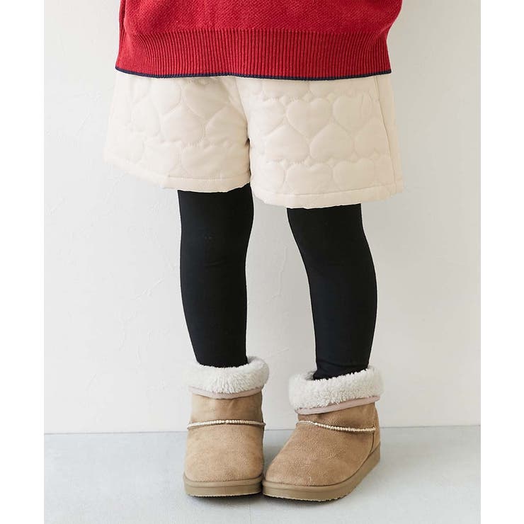 アイボリー | ハートキルティング ショートパンツ 子供服 | devirock