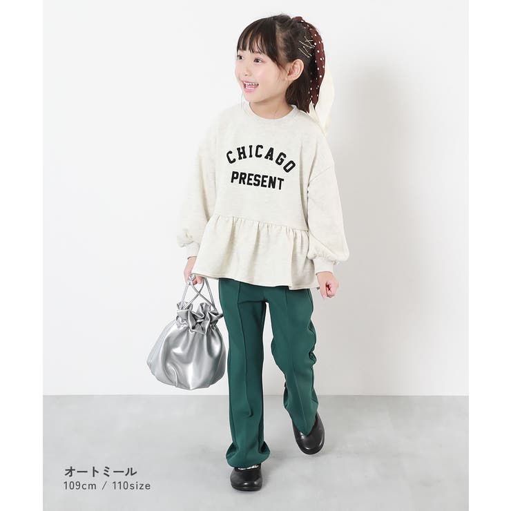 ガールズ ペプラム トレーナー 子供服 キッズ 女の子 トレーナー トップス  | devirock | 詳細画像6 