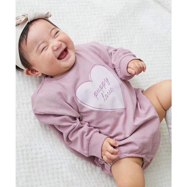 007-ハート-くすみピンク | 綿100％ デビラボ プリント | devirock