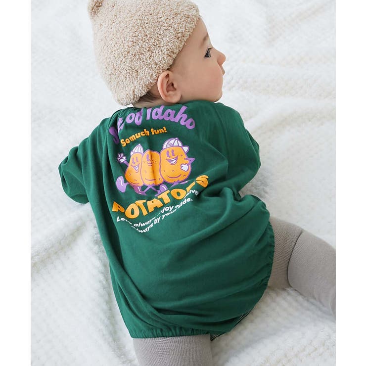 009-ポテト-ボトルグリーン | 綿100％ デビラボ プリント | devirock