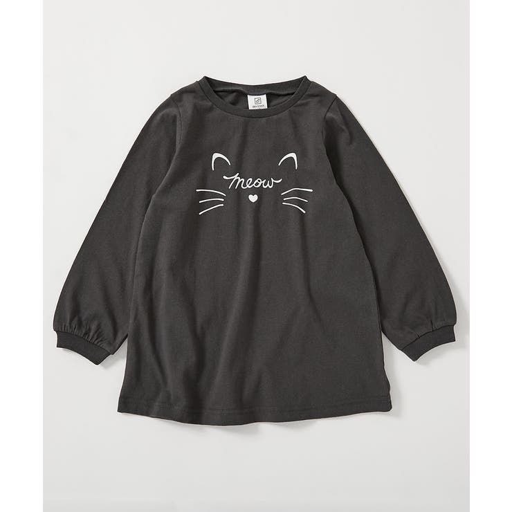 006-ネコ-スミクロ | 綿100％ デビラボ プリント | devirock