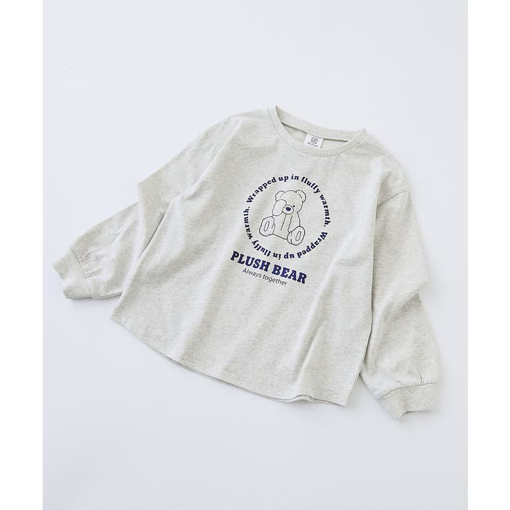 002-クマ-オートミール | 綿100％ デビラボ ガールズ | devirock