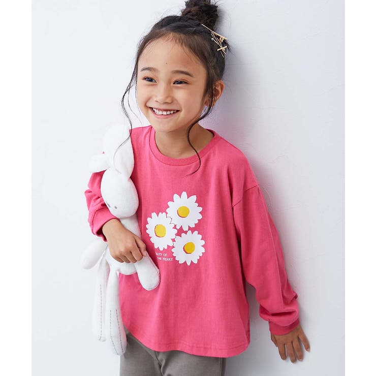 006-フラワー-チェリーピンク | 綿100％ デビラボ ガールズ | devirock