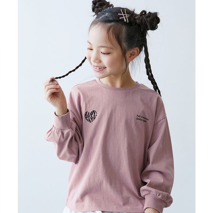 005-ハートS-くすみピンク | 綿100％ デビラボ ガールズ | devirock