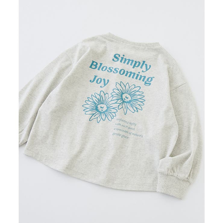 009-フラワー-オートミール | 綿100％ デビラボ ガールズ | devirock