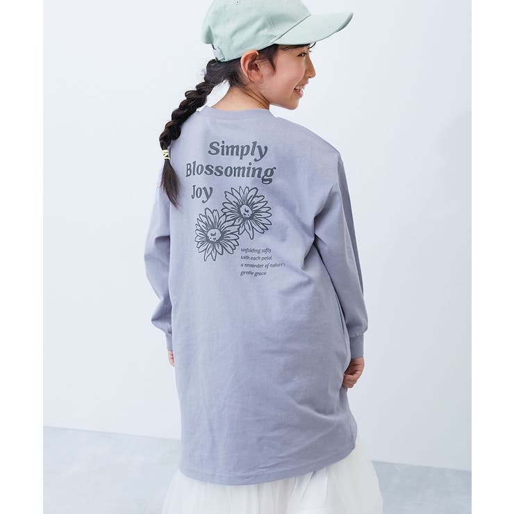 008-フラワー-Gブルー | 綿100％ デビラボ プリント | devirock