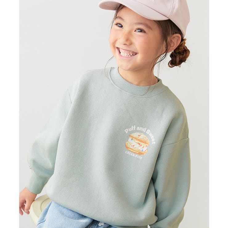 003-シュークリーム-セージ | デビラボ×スイーツ 裏起毛 BIGシルエット | devirock