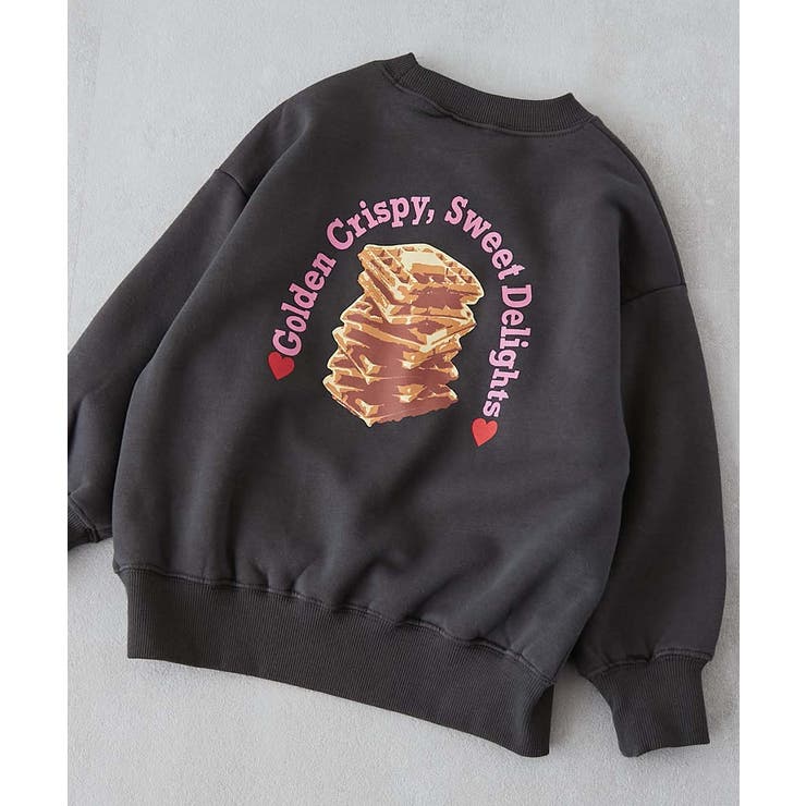 010-ワッフル-スミクロ | デビラボ×スイーツ 裏起毛 BIGシルエット | devirock