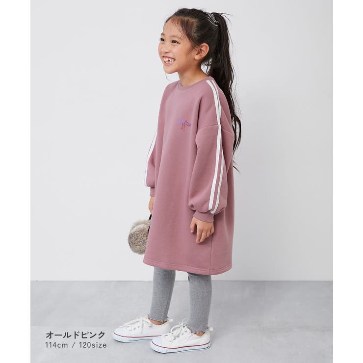 ゆるっとシルエット サイドライン 裏起毛ワンピース | devirock | 詳細画像7 