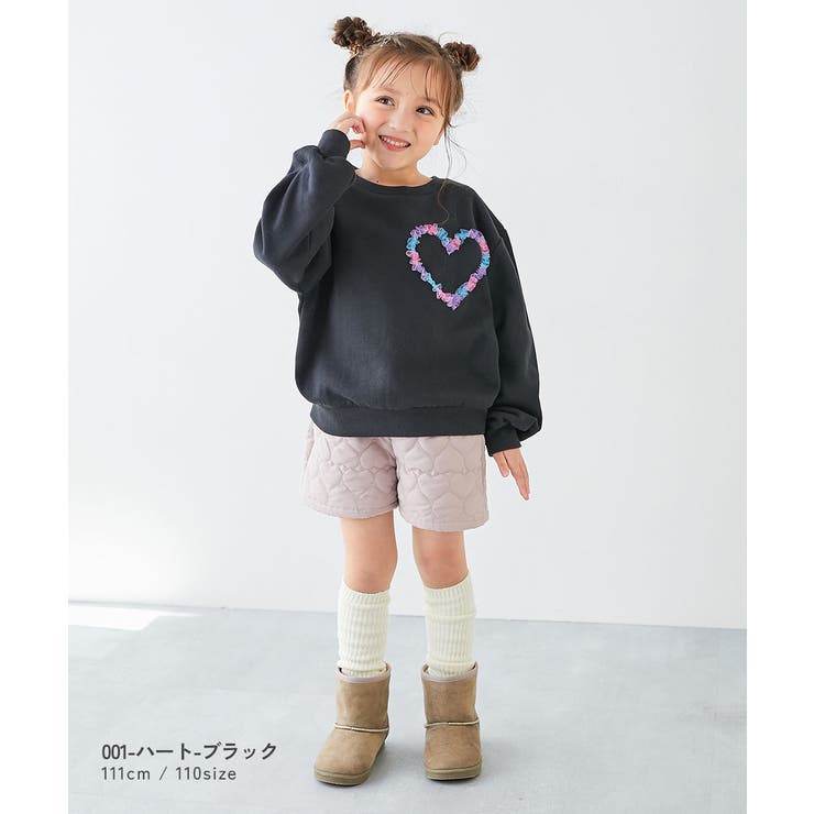 チュールモチーフ 裏起毛トレーナー 子供服 | devirock | 詳細画像3 