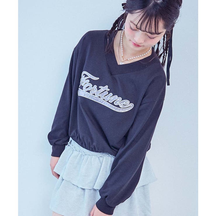 011-ラメロゴ-ブラック | chum UVカット えらべるプリント | devirock