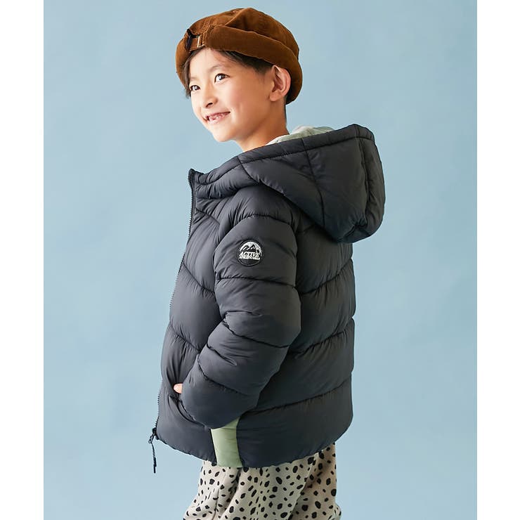 001-フードWP-ブラック | 洗える ファイバーダウン えらべるフード&デザイン | devirock