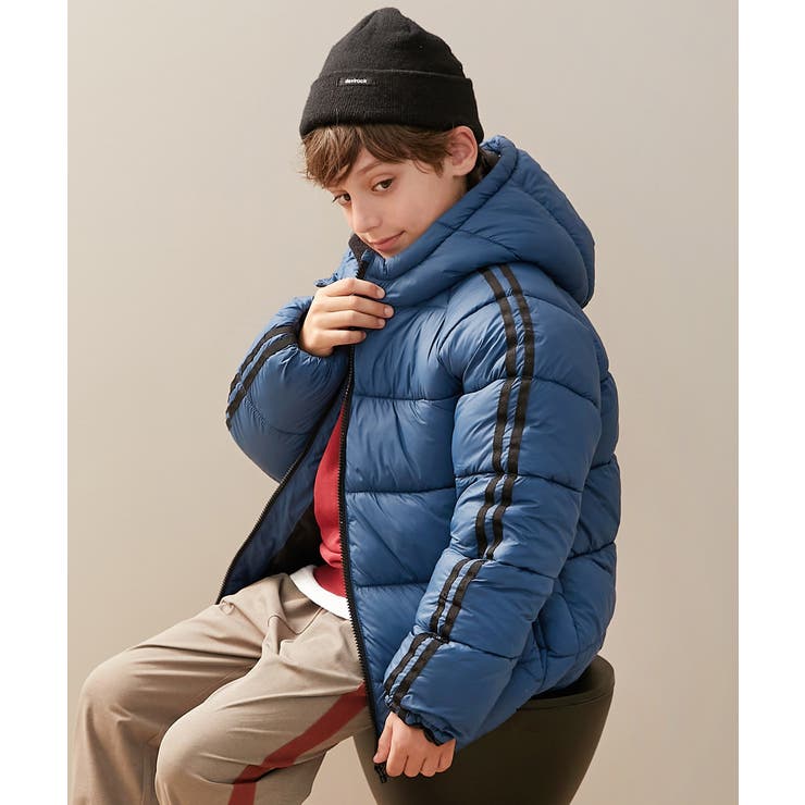 022-フードLN-アビスブルー | 洗える ファイバーダウン えらべるフード&デザイン | devirock