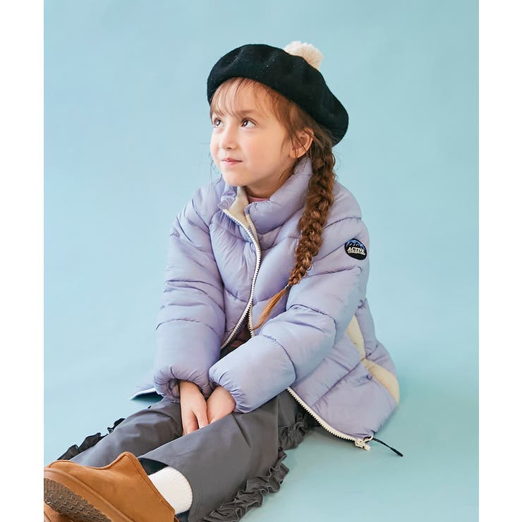 042-スタンドWP-Gブルー | 洗える ファイバーダウン えらべるフード&デザイン | devirock