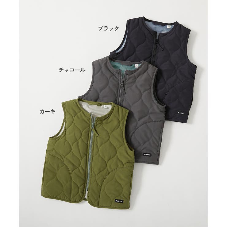 洗える 中綿 インナーキルトベスト | devirock | 詳細画像2 