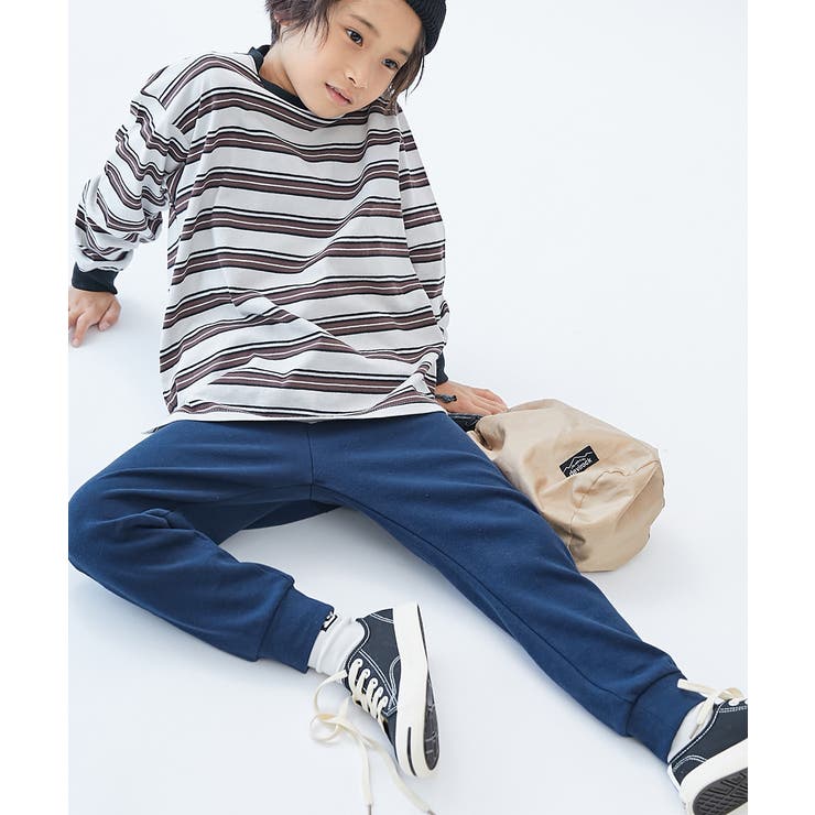 ネイビー | ウルトラストレッチ 裾リブパンツ 子供服 | devirock