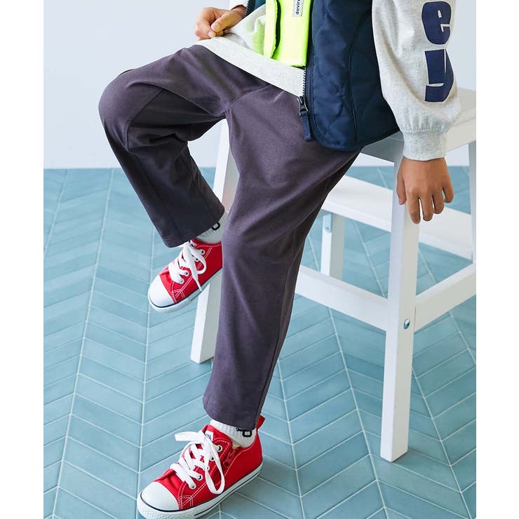 パープルグレー | イージーウォッシュ 乾燥機OK マチ付きテーパードパンツ | devirock