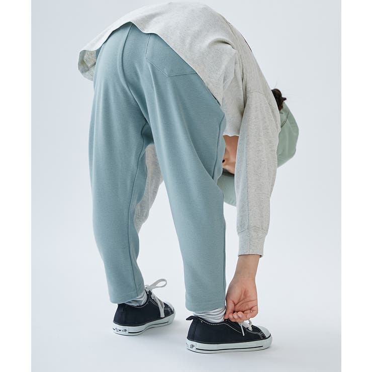 ダスティブルー | ウルトラストレッチ サルエルパンツ(綿95%やわらかタッチ) 子供服 | devirock