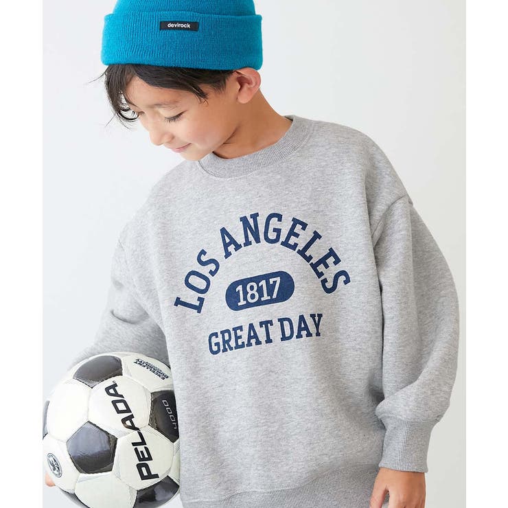 003-ロゴ2-杢グレー | デビラボ プリント 裏起毛 | devirock