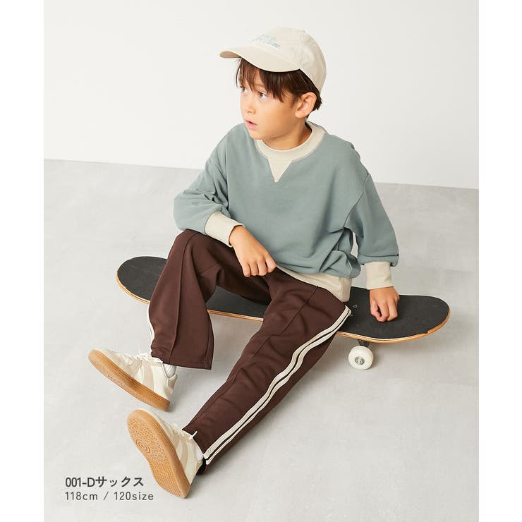 配色ガゼットトレーナー 子供服 キッズ 男の子 女の子 トレーナー トップス  | devirock | 詳細画像4 