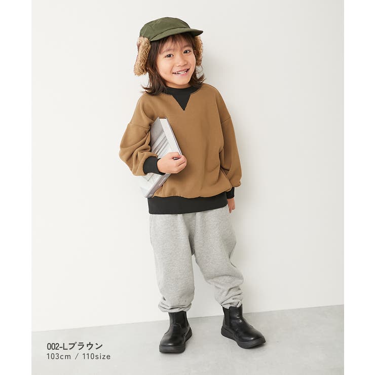 配色ガゼットトレーナー 子供服 キッズ 男の子 女の子 トレーナー トップス  | devirock | 詳細画像5 