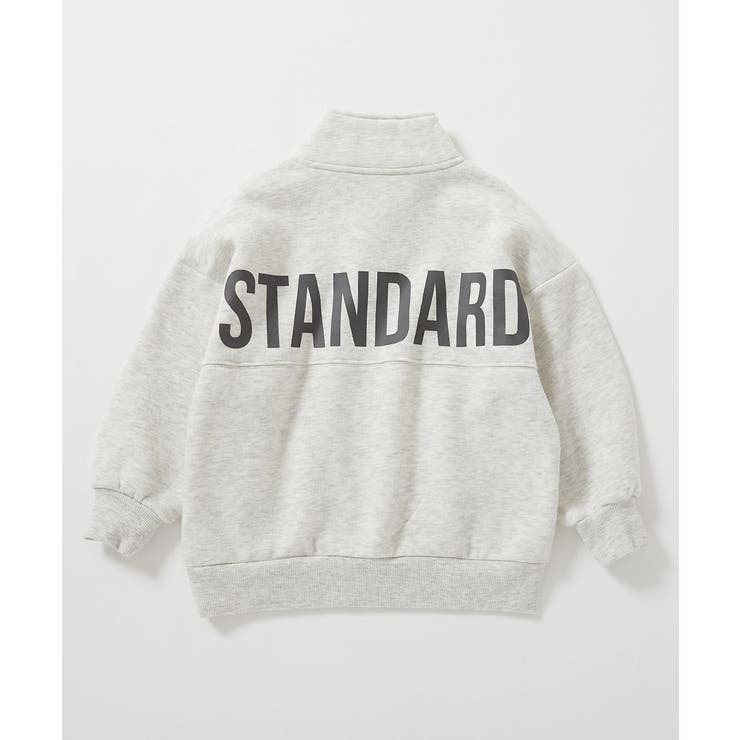 STANDARD バックロゴプリント ハーフジップ裏起毛トレーナー | devirock | 詳細画像13 