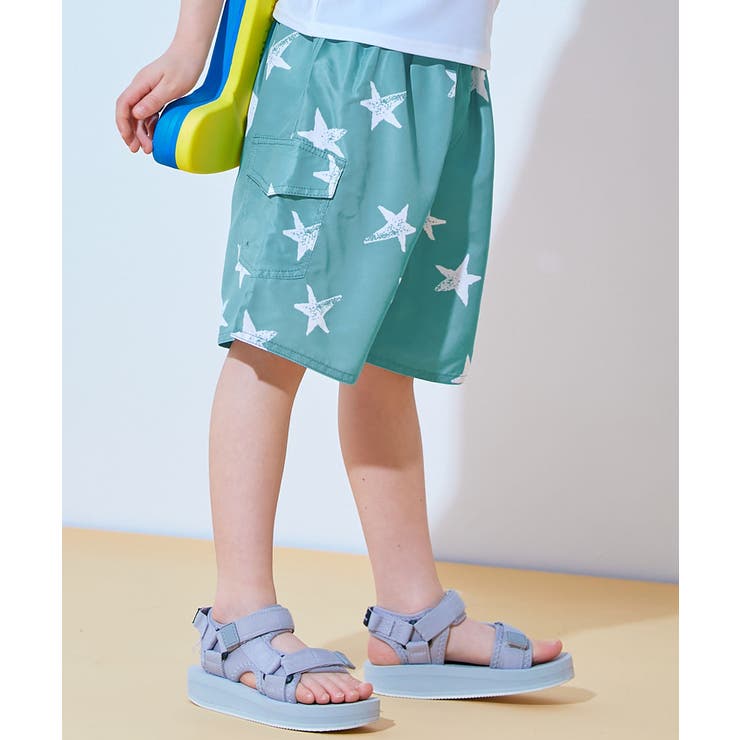 UVカット えらべる総柄デザイン サーフパンツ水着[品番