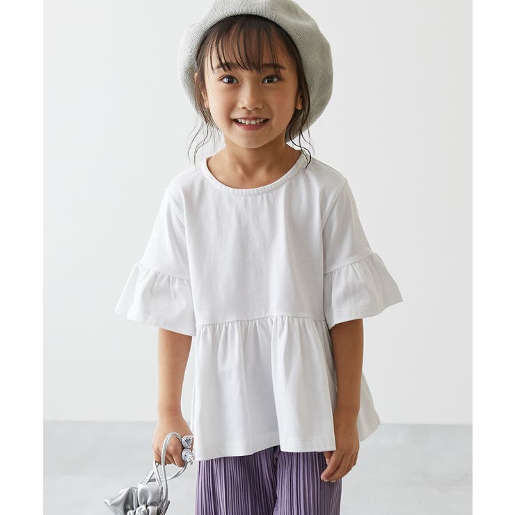 Aライン 半袖Tシャツ 子供服 キッズ 女の子 Tシャツ トップス
