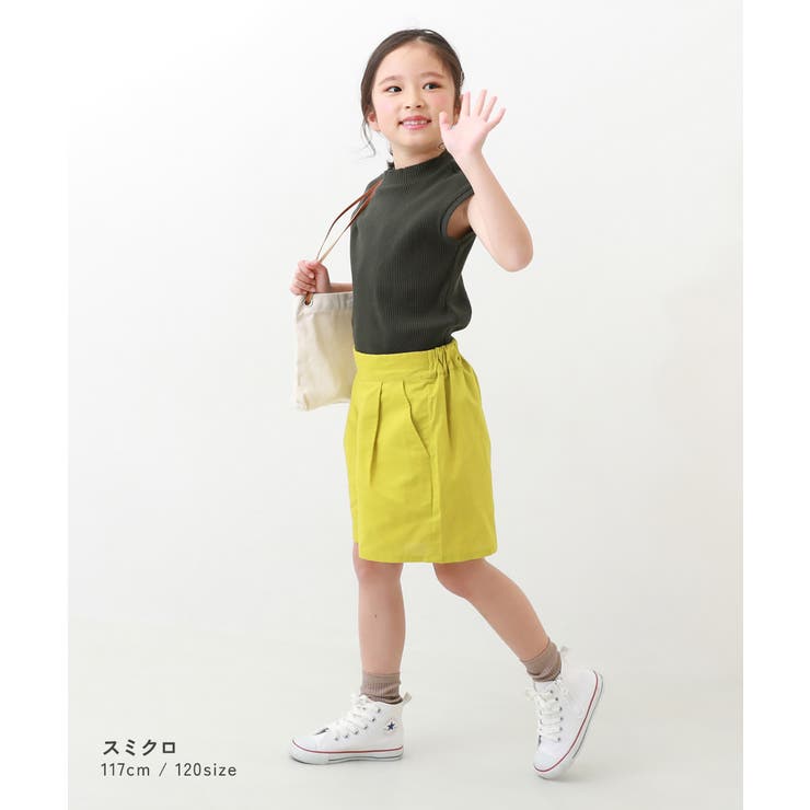 フレンチスリーブ リブ半袖Tシャツ 子供服 キッズ 女の子 Tシャツ トップス | devirock | 詳細画像4 
