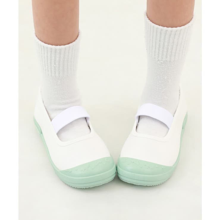 ミントグリーン | ガールズデザイン ゆったりフィット 上履き(上靴) | devirock