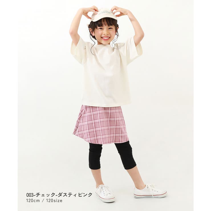 6分丈 総柄スカッツ 子供服[品番：VR000009982]｜devirock