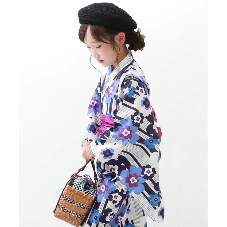 浴衣 兵児帯2点セット 子供服 キッズ ベビー 女の子 浴衣 甚平