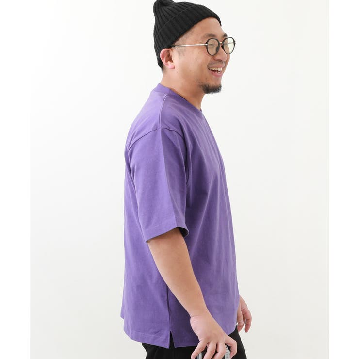 バイオレット | 綿100% お洗濯してもよれにくい ビッグシルエット | devirock