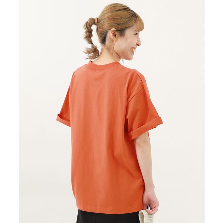 Dオレンジ | 綿100% お洗濯してもよれにくい ビッグシルエット | devirock