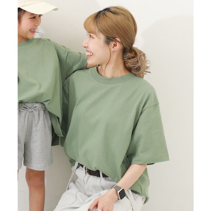 クリームグリーン | 綿100% お洗濯してもよれにくい ビッグシルエット | devirock