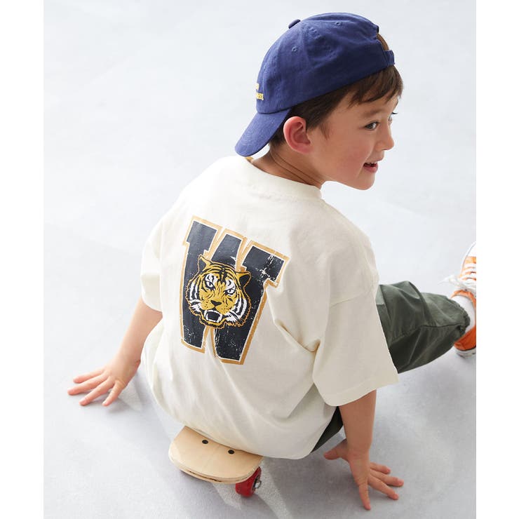 040-トラ-オフホワイト | 綿100％ デビラボ BIGシルエット | devirock