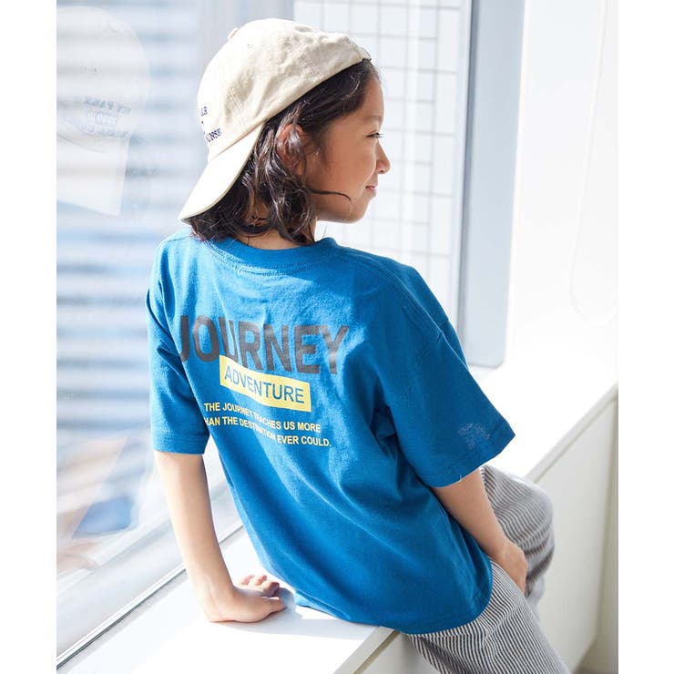 048-バックロゴ-クラシックブルー | 綿100％ デビラボ BIGシルエット | devirock