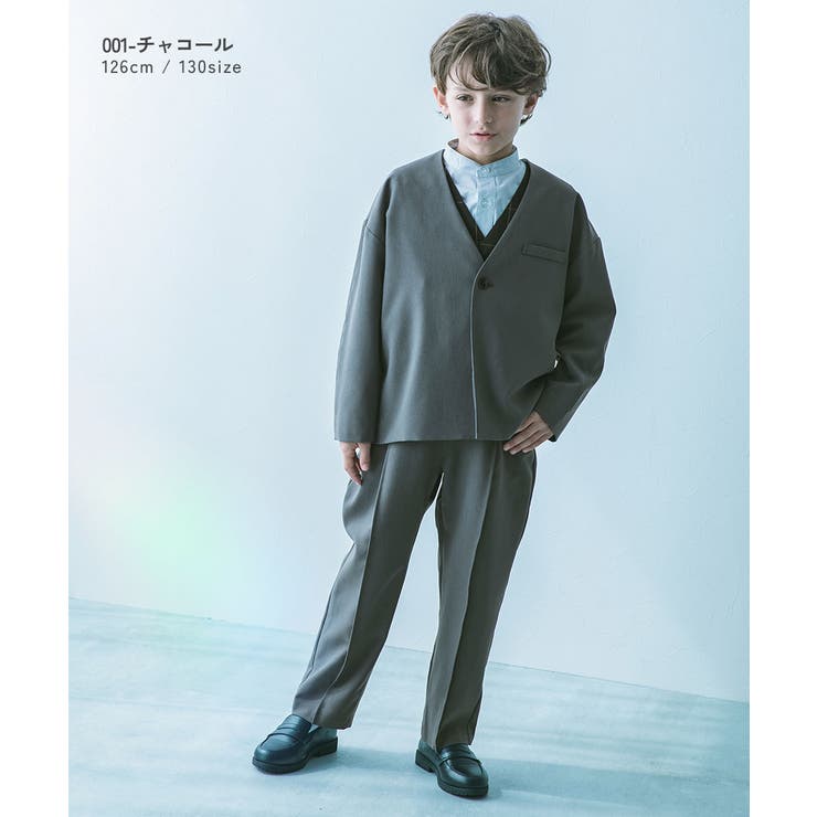 web限定アイテム フォーマル ノーカラージャケット セットアップ[品番 ジャケット・アウター