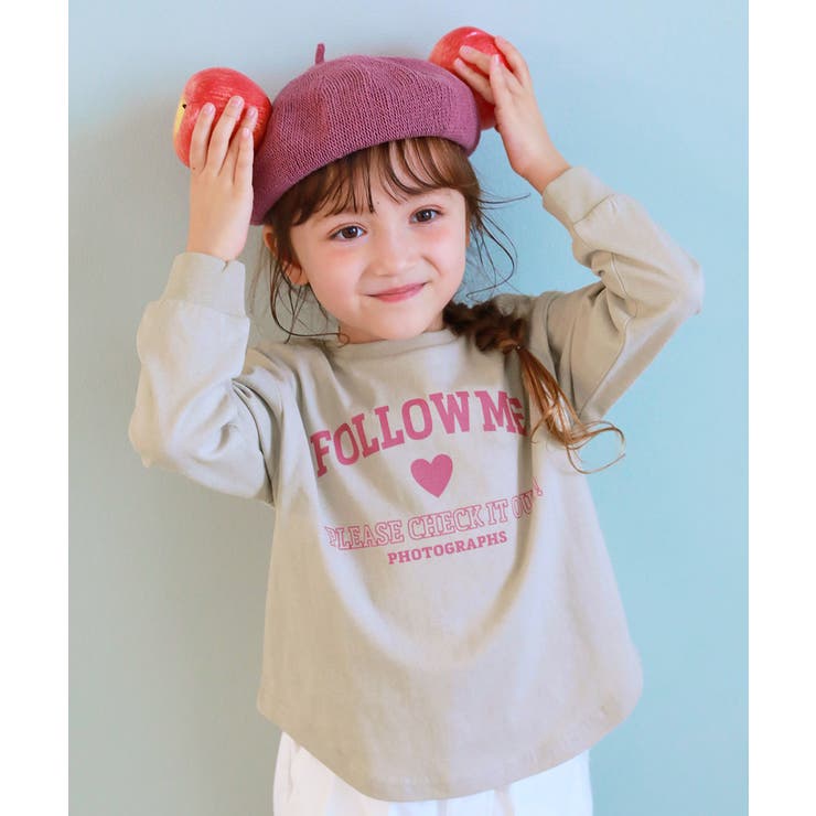 001-ハートカレッジ-Lグレー | 綿100％ デビラボ ガールズ | devirock