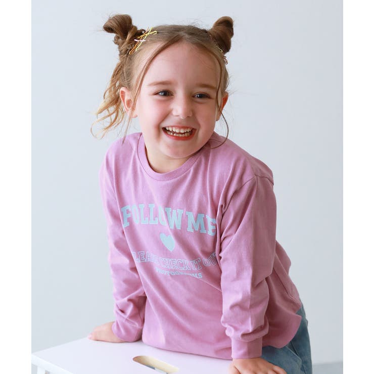 002-ハートカレッジ-モーブピンク | 綿100％ デビラボ ガールズ | devirock