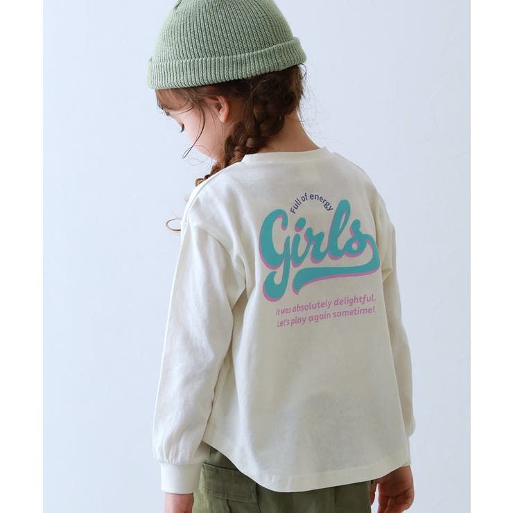 010-バックロゴ-オフホワイト | 綿100％ デビラボ ガールズ | devirock