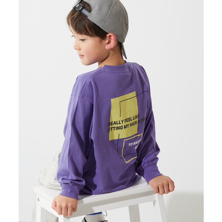 034-四角-バイオレット | 綿100% デビラボ BIGシルエット | devirock