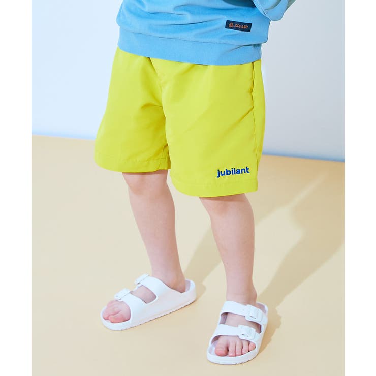 レモンイエロー | 【みんつく】 ウエストがワンタッチで調整できる ネオンサーフパンツ水着 | devirock