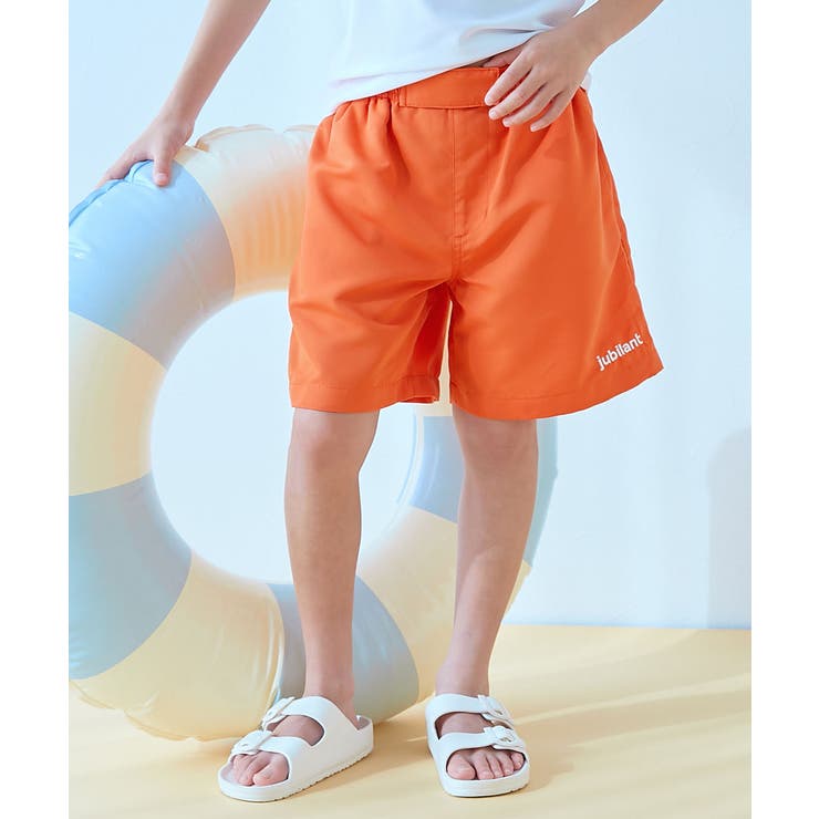 ウエストがワンタッチで調整できる ネオンサーフパンツ水着 子供服