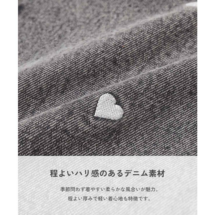 ハート刺繍 デニムショートパンツ 子供服 | devirock | 詳細画像2 