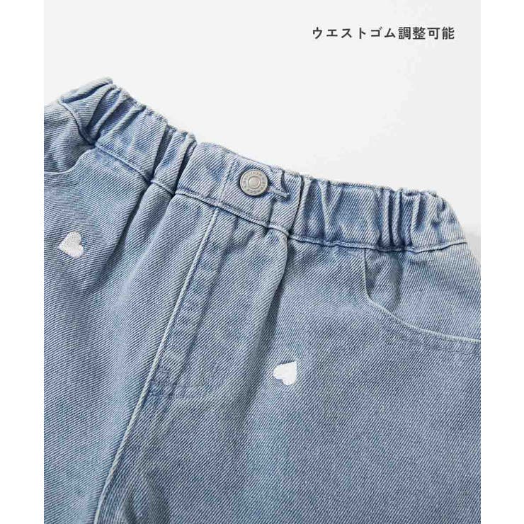 ハート刺繍 デニムショートパンツ 子供服 | devirock | 詳細画像6 
