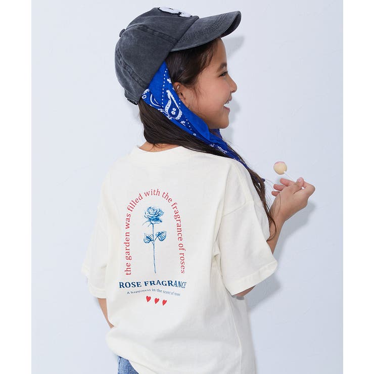 009-ローズ-オフホワイト | 綿100％ デビラボ ガールズ | devirock